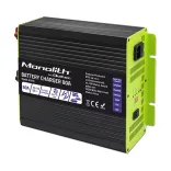 Qoltec Okostöltő LiFePO4 AGM GEL SLA akkumulátorokhoz 80A 12V Gyorstöltés 
