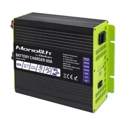   Qoltec Okostöltő LiFePO4 AGM GEL SLA akkumulátorokhoz 80A 12V Gyorstöltés 