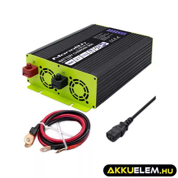 Qoltec Okostöltő LiFePO4 AGM GEL SLA akkumulátorokhoz 90A 12V Gyorstöltés 