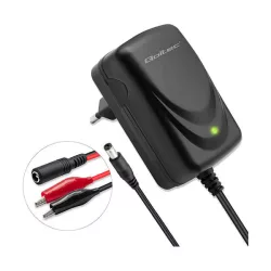   Qoltec Automatikus töltő AGM GEL STD 6V akkumulátorokhoz 1A LED jelzés AC/DC