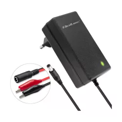   Qoltec Automatikus töltő AGM GEL STD 6V 12V akkumulátorokhoz 1.5A LED jelzés AC/DC