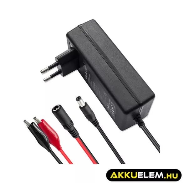 Qoltec Automatikus töltő AGM GEL STD 6V 12V akkumulátorokhoz 1.5A LED jelzés AC/DC