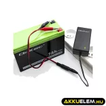Qoltec Automatikus töltő AGM GEL STD 6V 12V akkumulátorokhoz 1.5A LED jelzés AC/DC