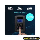 Qoltec Automatikus töltő AGM GEL STD 6V/12V akkumulátorokhoz 2A LED kijelző Helyreállító funkció AC/DC
