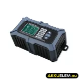 Qoltec Intelligens Akkumulátor töltő, Javitó + Teszter funkcióval 12V 6A LCD kijelző AGM LiFePO4 GEL