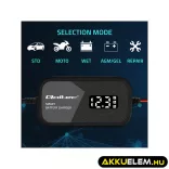 Qoltec Intelligens Akkumulátor töltő, 12V 2A AC/DC  LCD kijelzős AGM GEL 