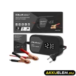 Qoltec Intelligens Akkumulátor töltő, 12V 2A AC/DC  LCD kijelzős AGM GEL 