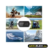 Qoltec Intelligens Akkumulátor töltő, 12V 2A AC/DC  LCD kijelzős AGM GEL 