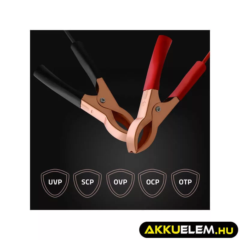 Qoltec Intelligens Akkumulátor töltő, 12V 2A AC/DC  LCD kijelzős AGM GEL 