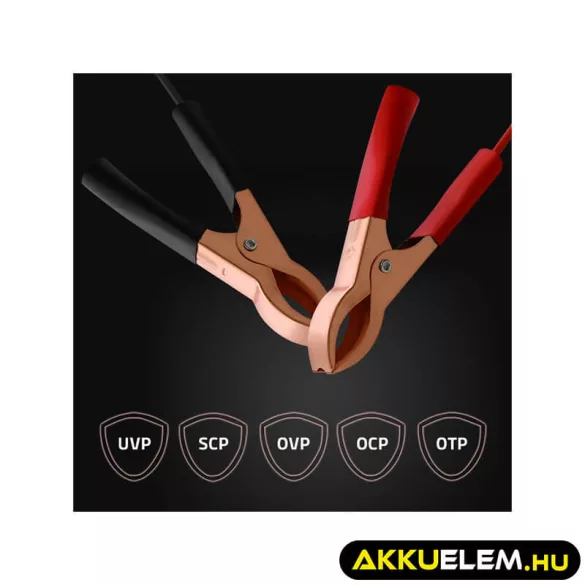 Qoltec Intelligens Akkumulátor töltő, 12V 2A AC/DC  LCD kijelzős AGM GEL 
