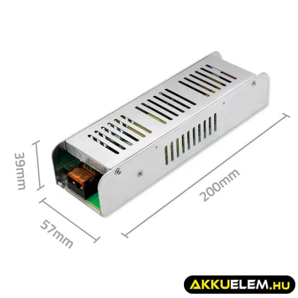 Qoltec LED Kapcsolóüzemű Tápegység IP20 150W 12V 12.5A Vékony