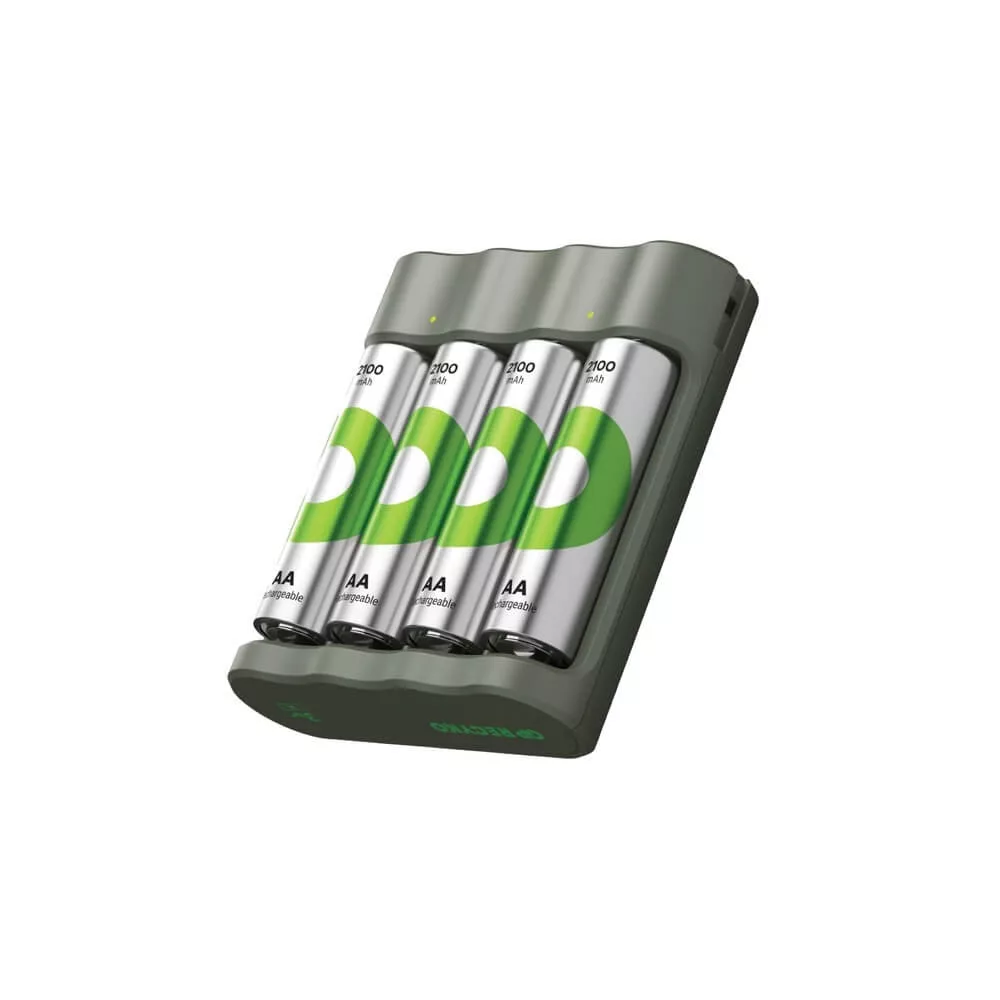 GP akkutöltő B441 + 4xAA 2100mAh akkumulátor