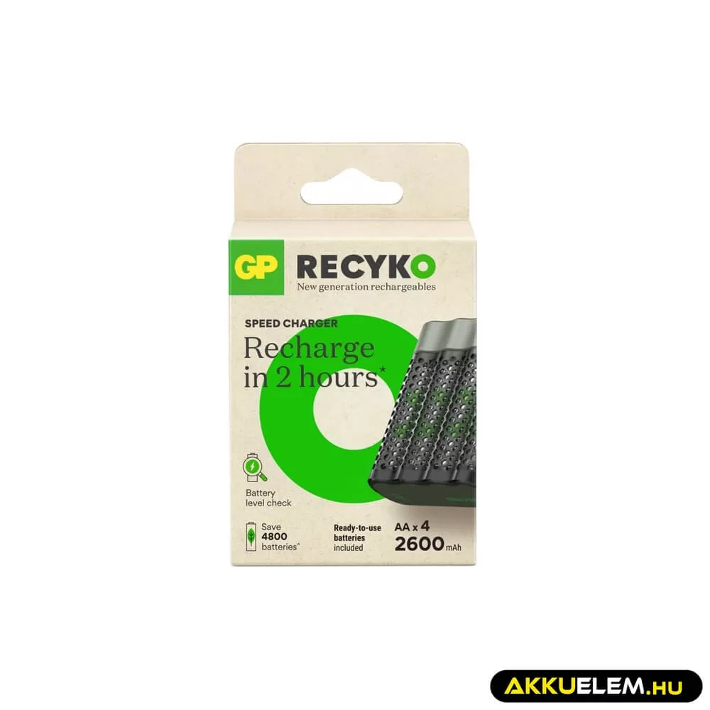 GP akkutöltő B441 + 4xAA 2100mAh akkumulátor