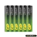 GP LR03 AAA Ultra+ Alkaline 24AU elem 6db/csomag (ár/csomag)