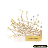Ünnepi fényfüzér D3FW01 100Led 2.4m Melegfényű, időzítős 3AAA