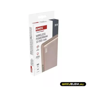 Powerbank WI 1031, 10 000 mAh, 20 W+Wireless, Rosegold