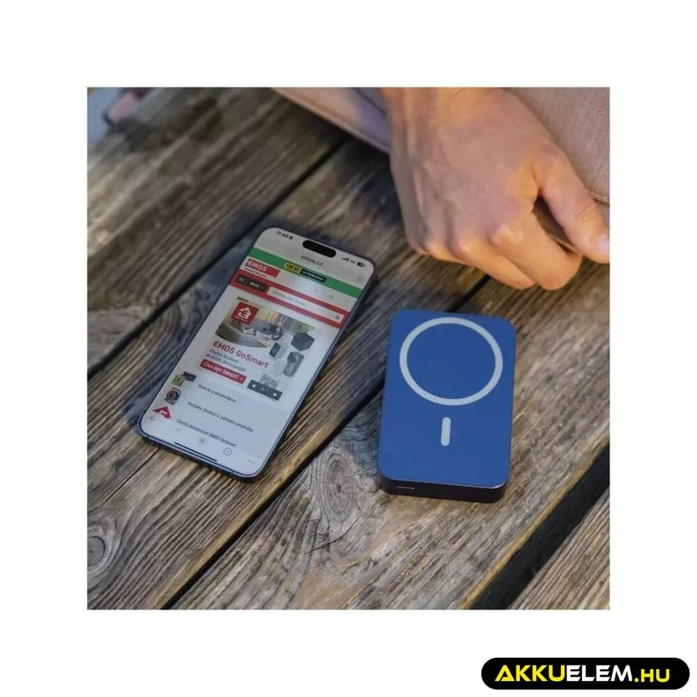 Powerbank WI 1046, 10 000 mAh, 20 W+Wireless, Kék