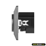 Aljzat, 1*USB-A, 1*USB-C  16A max A6000.7 Antracit