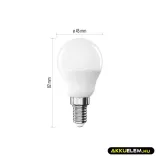 Classic LED-izzó E27 kisgömb 4.2W 40W 360° 470lm 4000K NW Classic