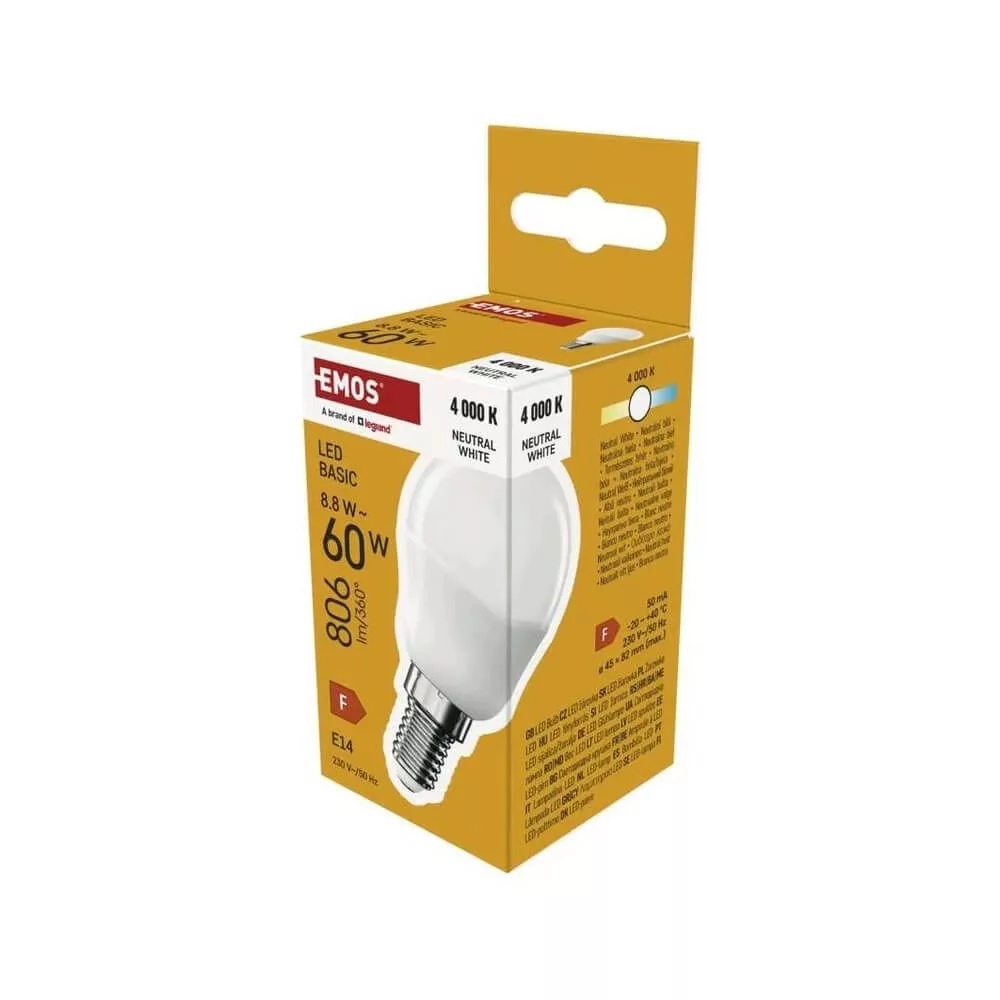 Classic LED-izzó LED Globe 8.8W (60W) E14 NW 806lm 4000K