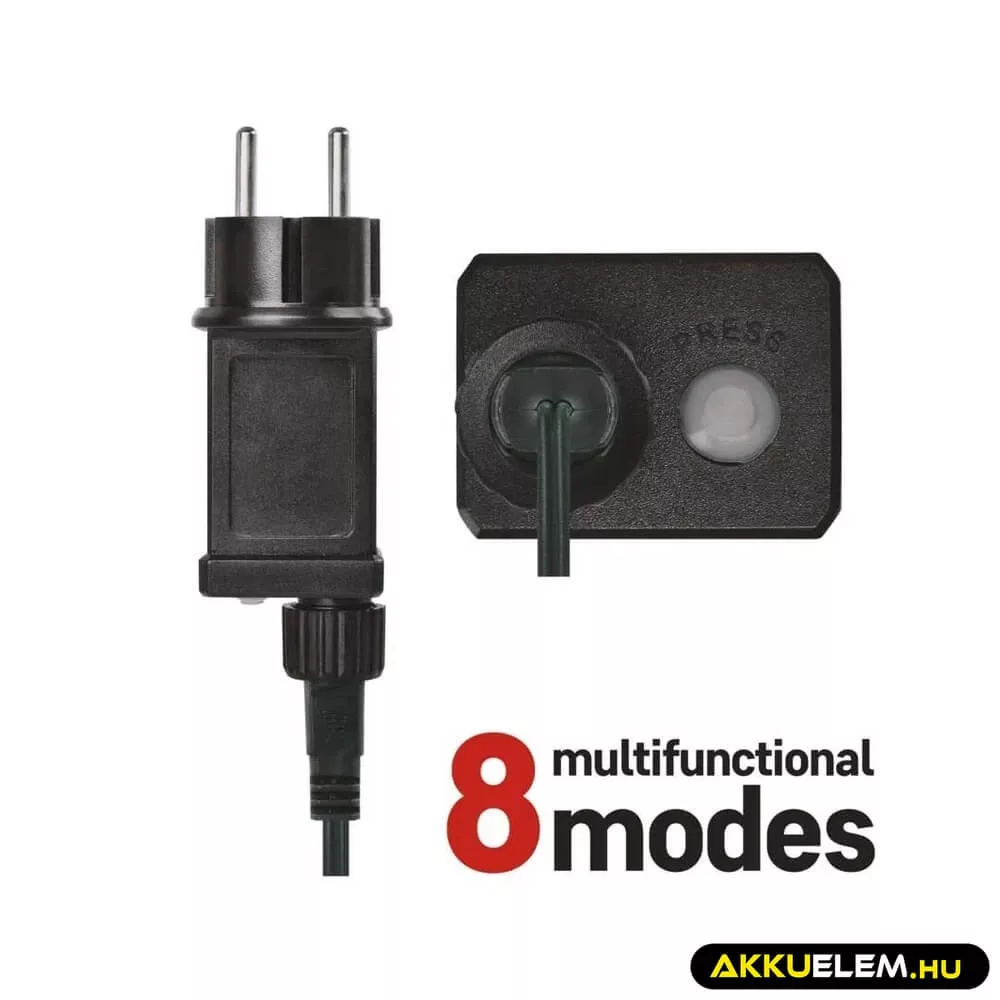 Karácsonyi füzér 100Led 10 +5m kül/bel színes/ CW fehér