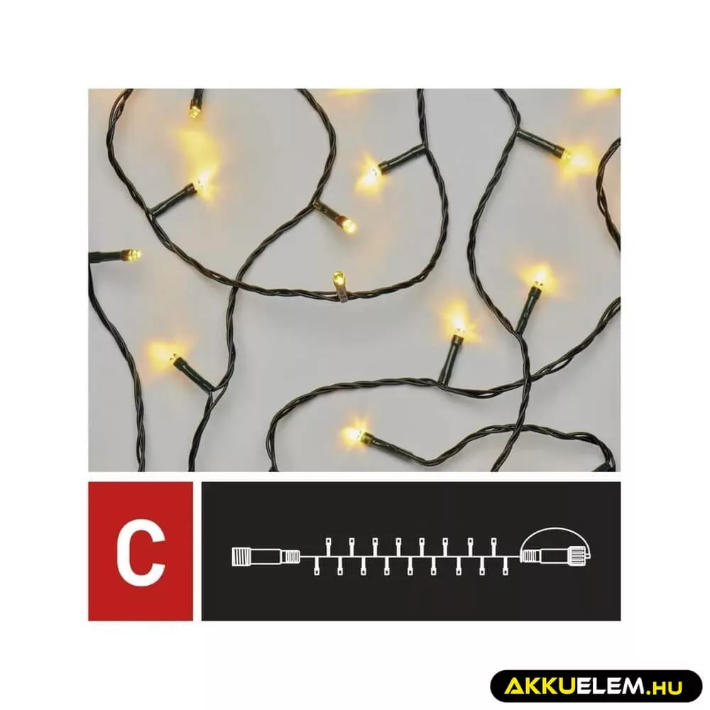 Karácsonyi fényfüzér CNT 100Led 10m hossz WM C IP44