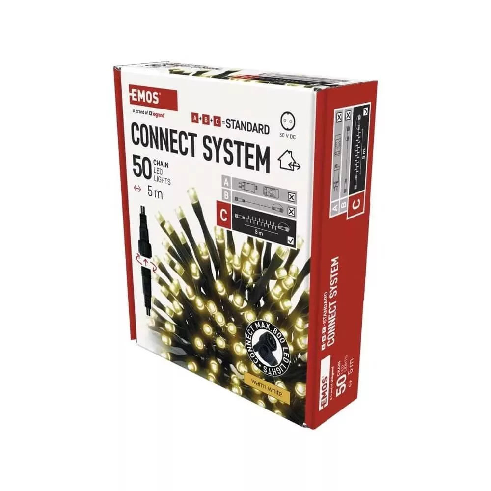 Karácsonyi féyyfüzér CNT 500Led 5m hossz WM C IP44
