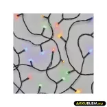 Karácsonyi füzér 120Led 12 +5m kül/bel színes IDŐZÍTŐ