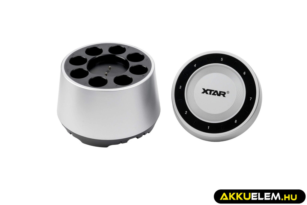 XTAR L8 Box akkutöltő 1,5V li-ion és 1,2V NiMH AA/AAA akkukhoz