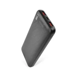   Powerbank 10000mAh 22,5W LED kijelzővel fekete 1*USB-C 2*USB-A