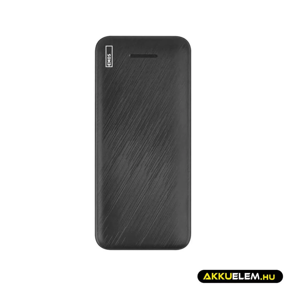 Powerbank 10000mAh 22,5W LED kijelzővel fekete 1*USB-C 2*USB-A