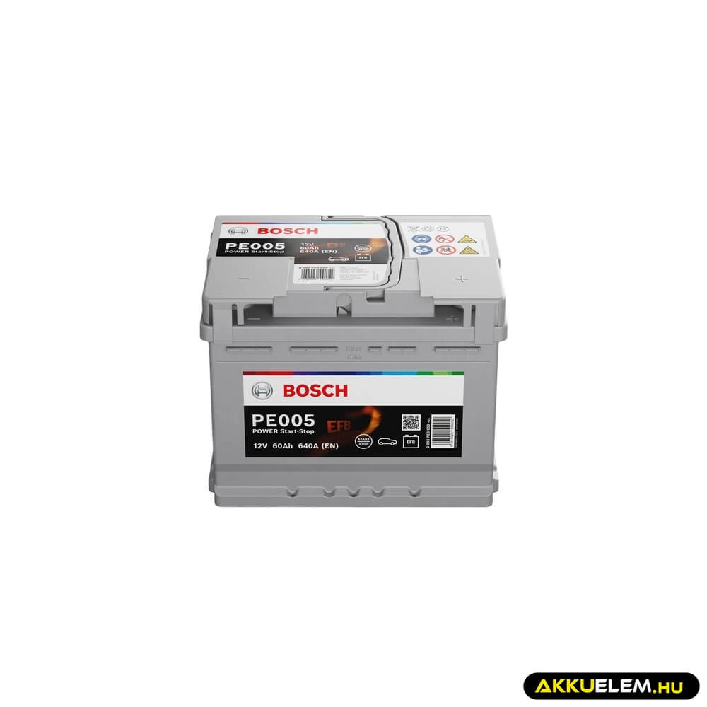   Bosch PE0050 12V 60Ah 640A JOBB+ Start-Stop EFB autó akkumulátor