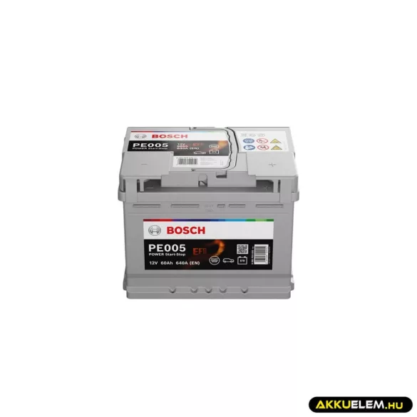 Bosch PE0050 12V 60Ah 640A JOBB+ Start-Stop EFB autó akkumulátor