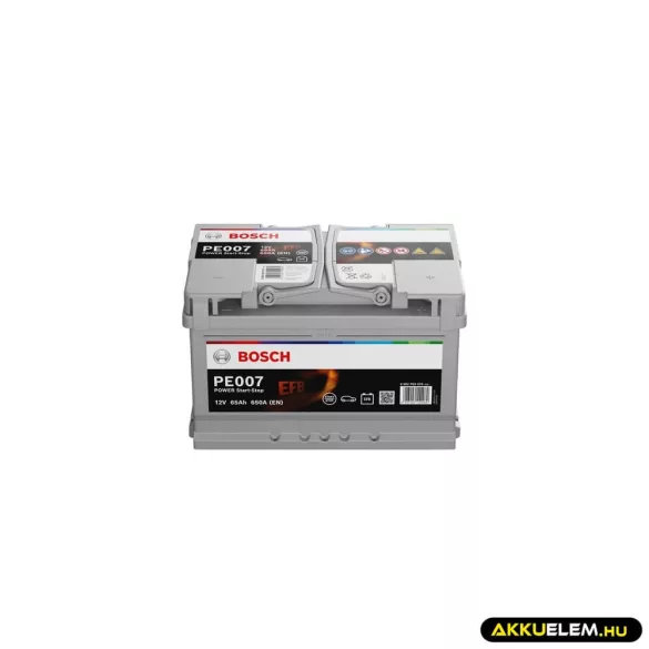 Bosch PE0070 12V 65Ah 650A JOBB+ Start-Stop EFB autó akkumulátor