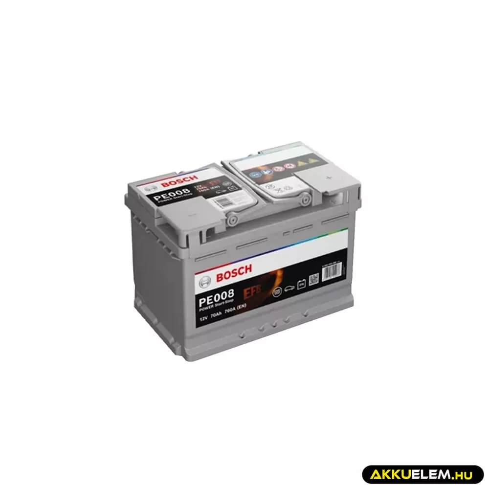   Bosch PE0080 12V 70Ah 760A JOBB+ Start-Stop EFB autó akkumulátor