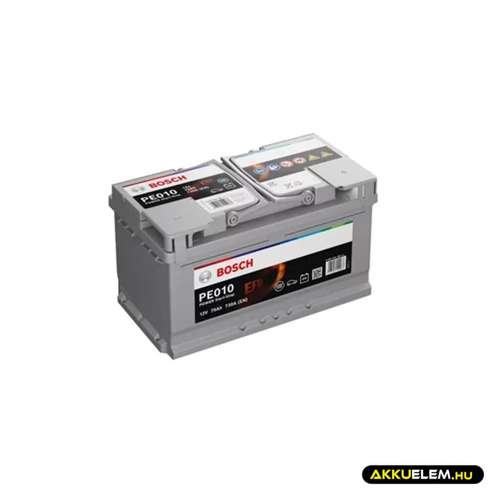   Bosch PE0100 12V 75Ah 730A JOBB+ Start-Stop EFB autó akkumulátor