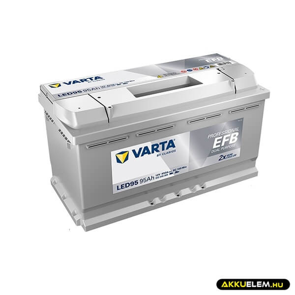 Varta 12V 95Ah JOBB+ 932095 A Munka akkumulátor EFB