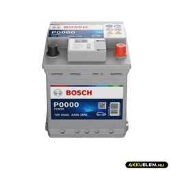 Bosch P0000 12V 44Ah 420A JOBB+ autó akkumulátor