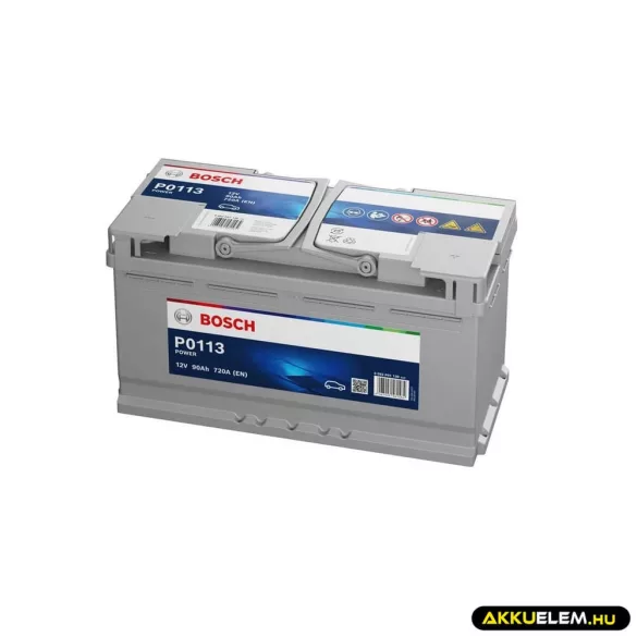 Bosch P0113 12V 90Ah 720A JOBB+ autó akkumulátor