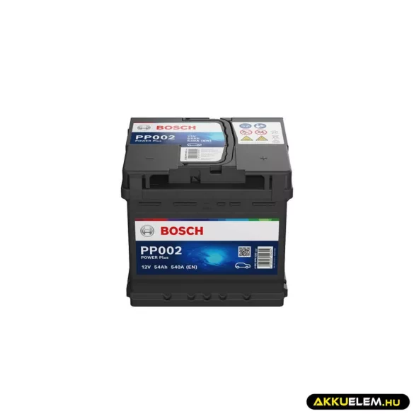 Bosch PP002 12V 54Ah 540A JOBB+ autó akkumulátor