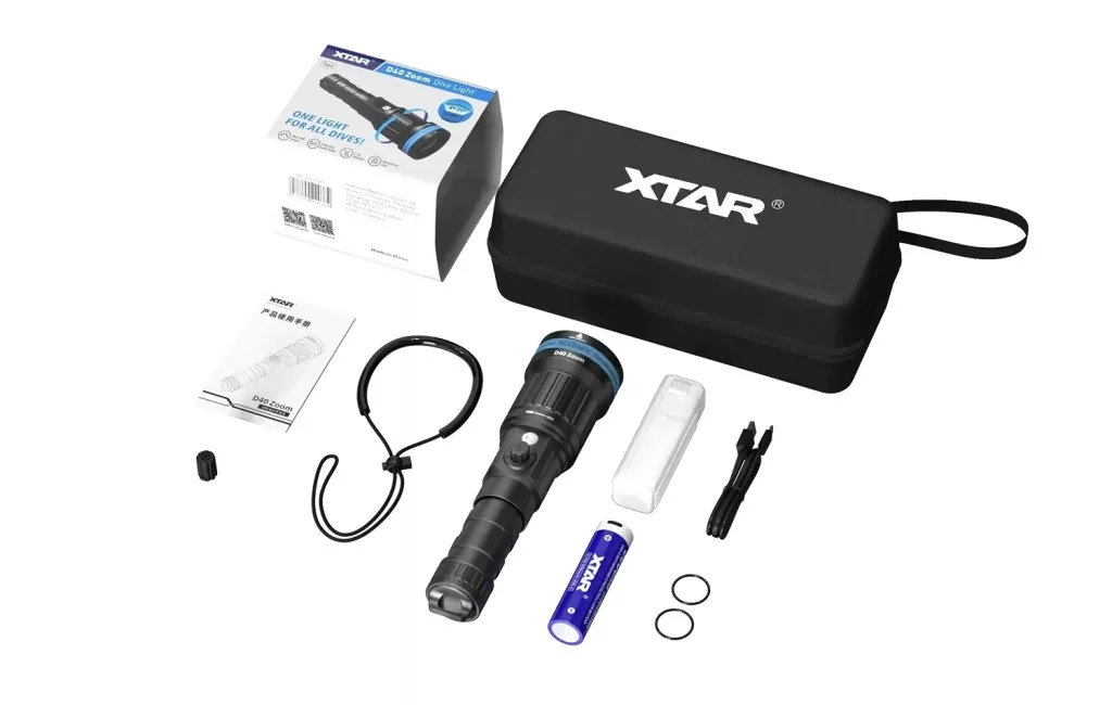 Xtar D40 ZOOM + 21700 5000mAh akku szett