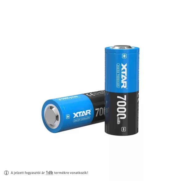 Xtar 26650 7000mAh 3,6V Li-Ion akkumulátor 10A PCB