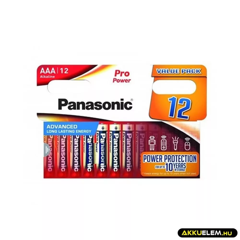 Panasonic Pro Power LR03 AAA elem 12db/csomag (ár/csomag)
