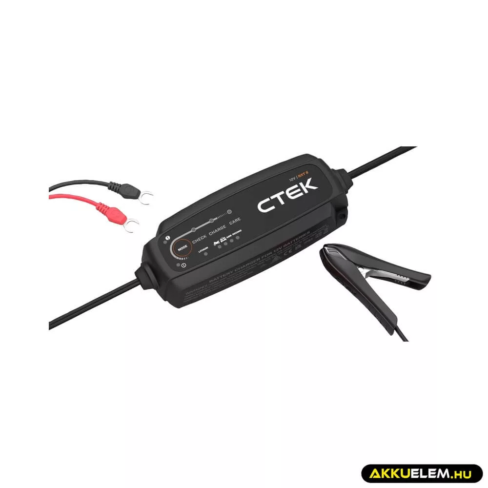 CTEK NXT5 autó akkumulátor tölto 12V 5A ólom, AGM, lítium 40-659