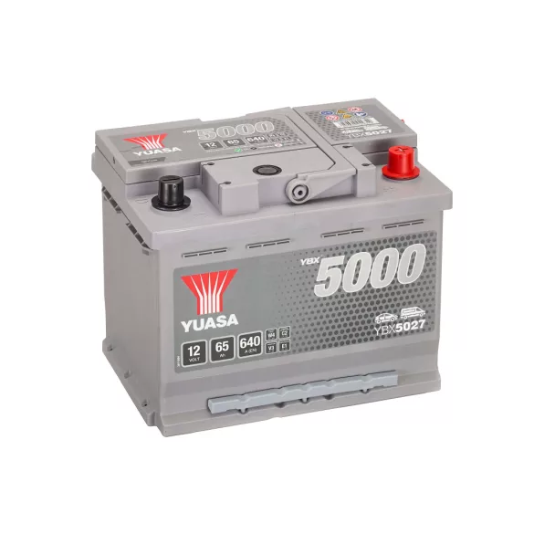 Yuasa 12V 65Ah 640A YBX5027 autó akkumulátor JOBB+