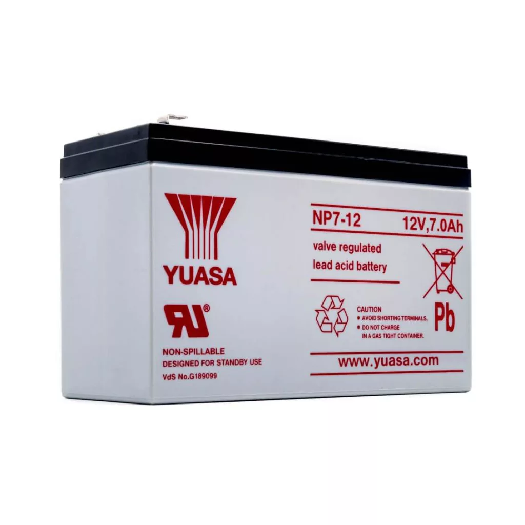 Yuasa NP7-12 12V 7 Ah zselés akkumulátor F1