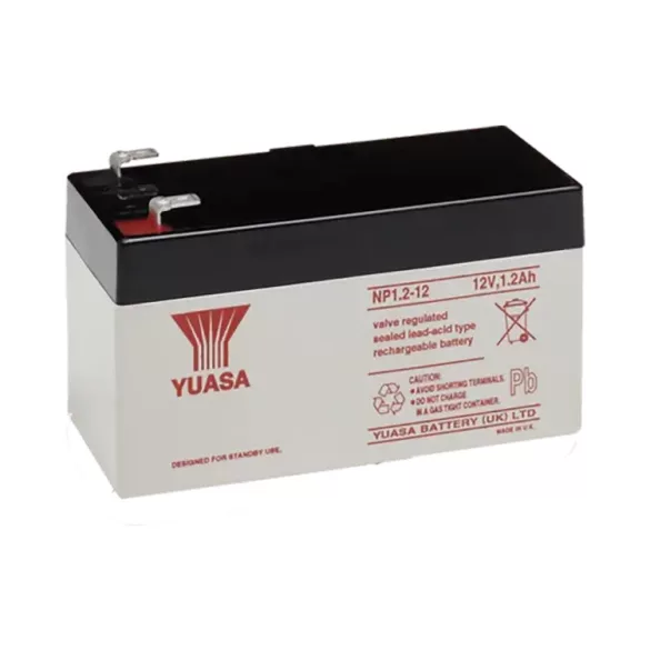 Yuasa NP1.2-12 12V 1,2 Ah zselés akkumulátor F1