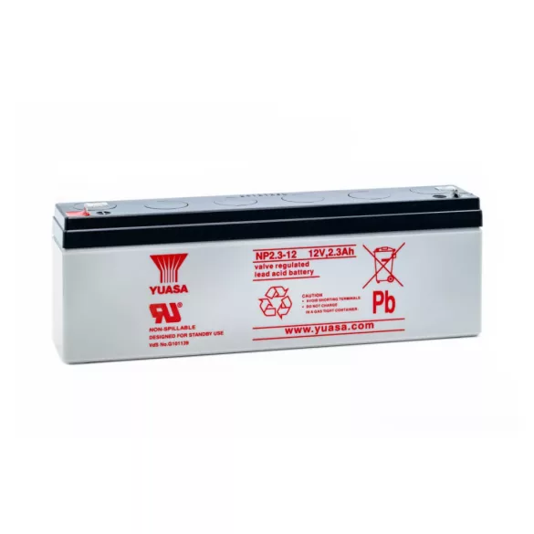 Yuasa NP2.3-12 12V 2,3 Ah zselés akkumulátor F1