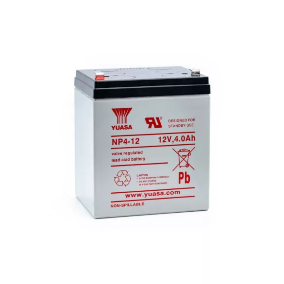 Yuasa NP4-12 12V 4 Ah zselés akkumulátor F1