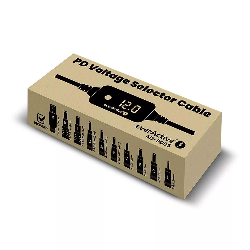 EverActive TÁPEGYSÉG DC5/9/12/15/20V 10csat 20V/3,25A